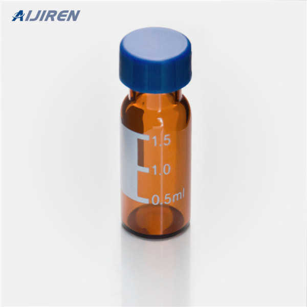 amber labeled 1.8ml chromatography glass vials